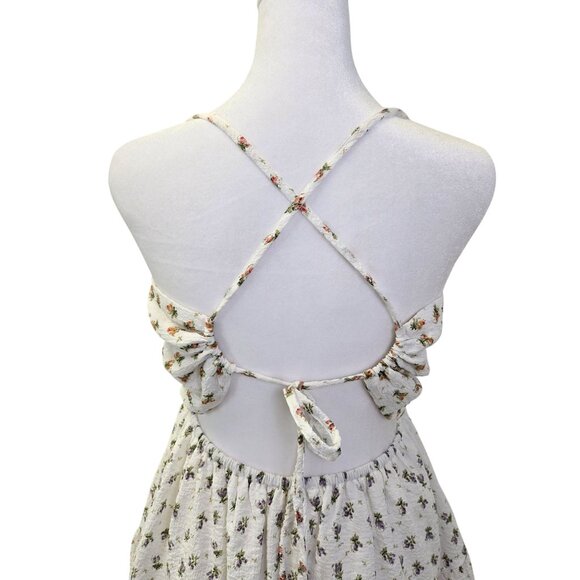 Sisters of the Tribe ASOS Floral Gauzy Mini Sundress Size 10 - Picture 5 of 6